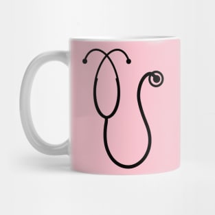 stethoscope sticker Mug